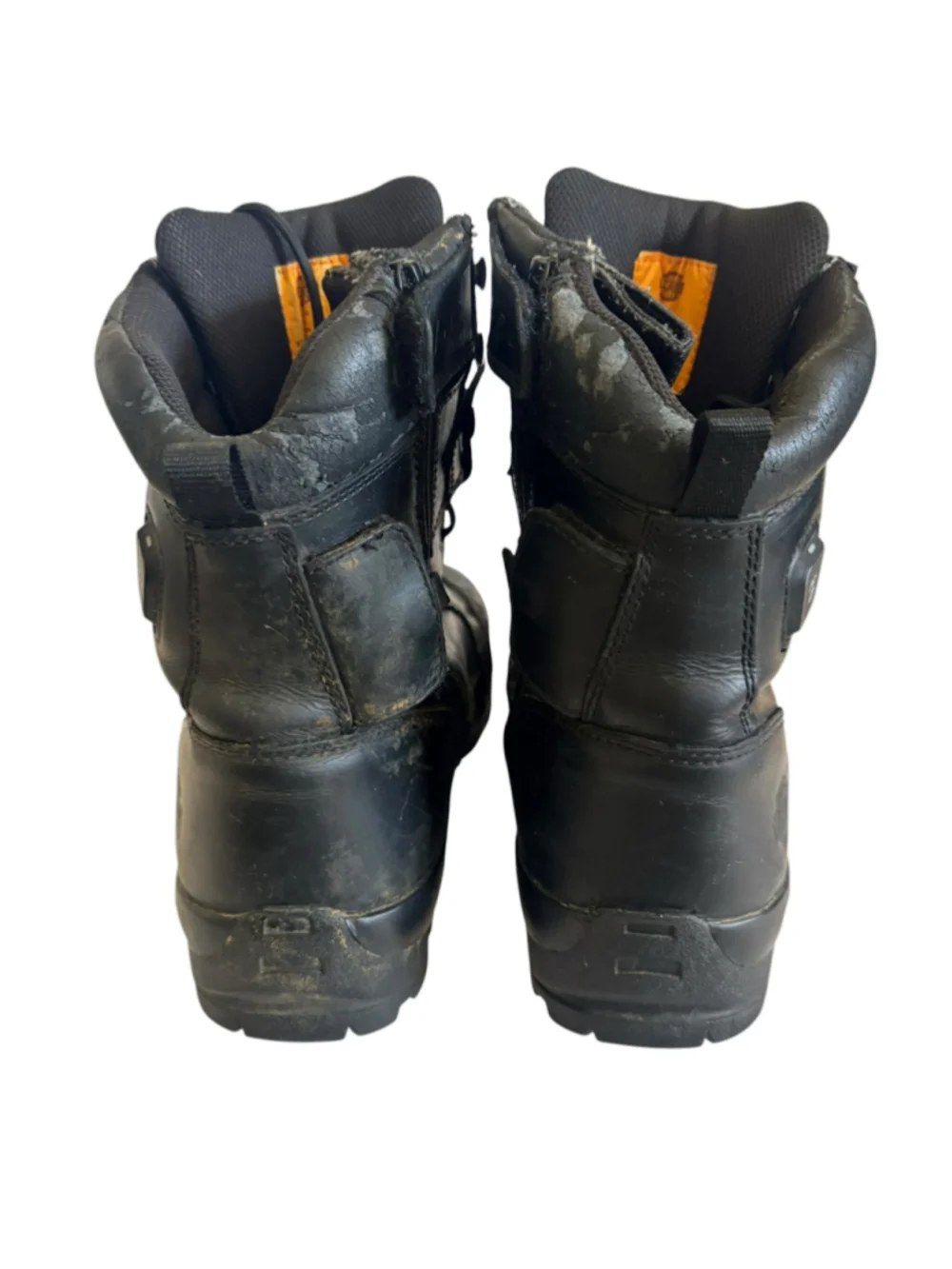 Harley-Davidson Men's Black Leather Waterproof Heated Boots. D98314 NO CHARGER